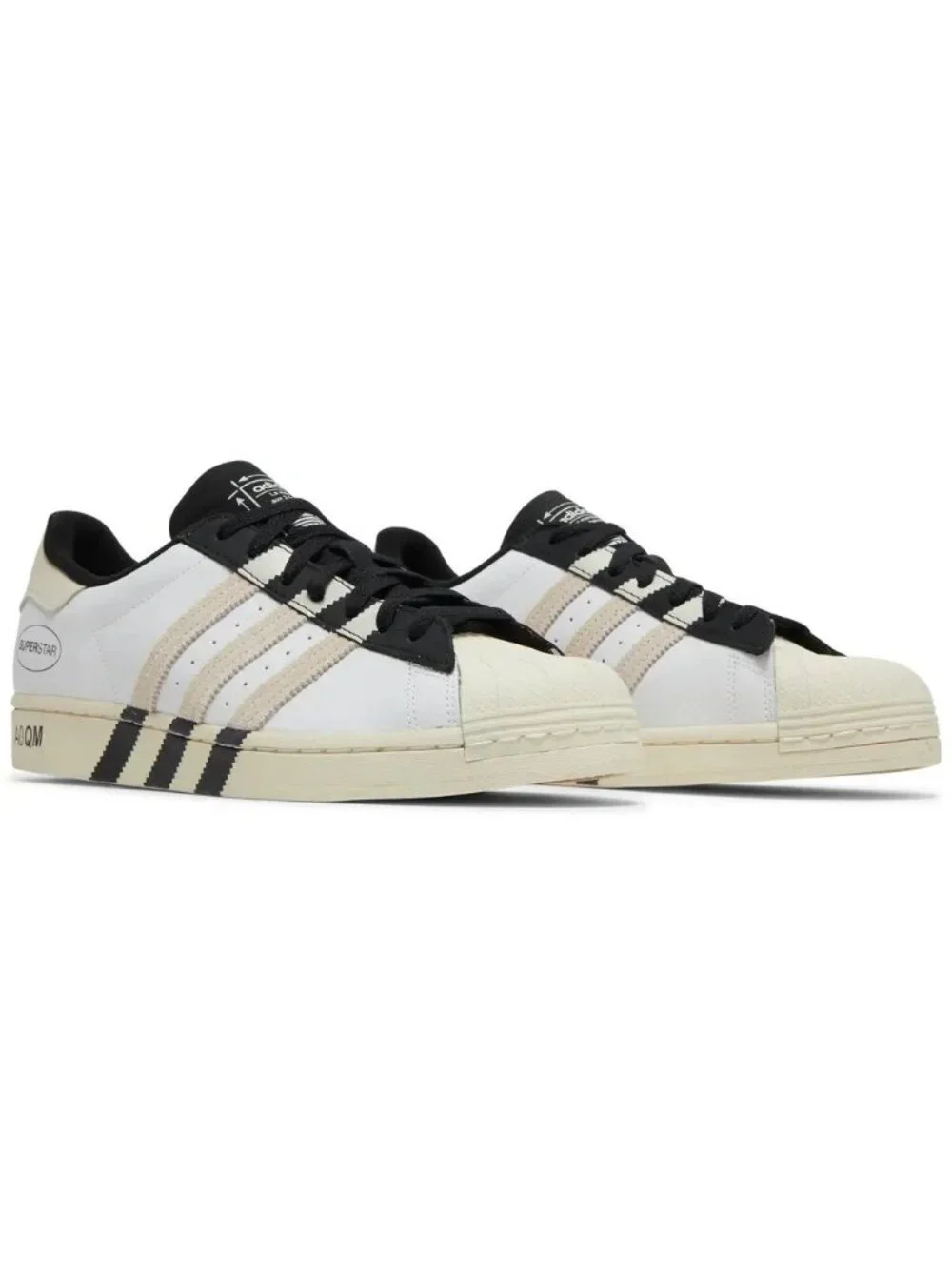 adidas Originals Superstar Size 11.5 Mens Sneakers Cream Black White GX6025 NEW
